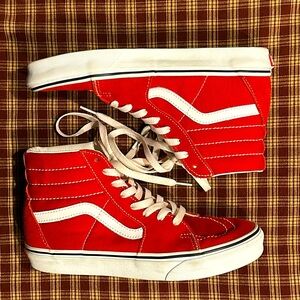 Woman’s 8.5 Men’s 7 Red Old School Vans